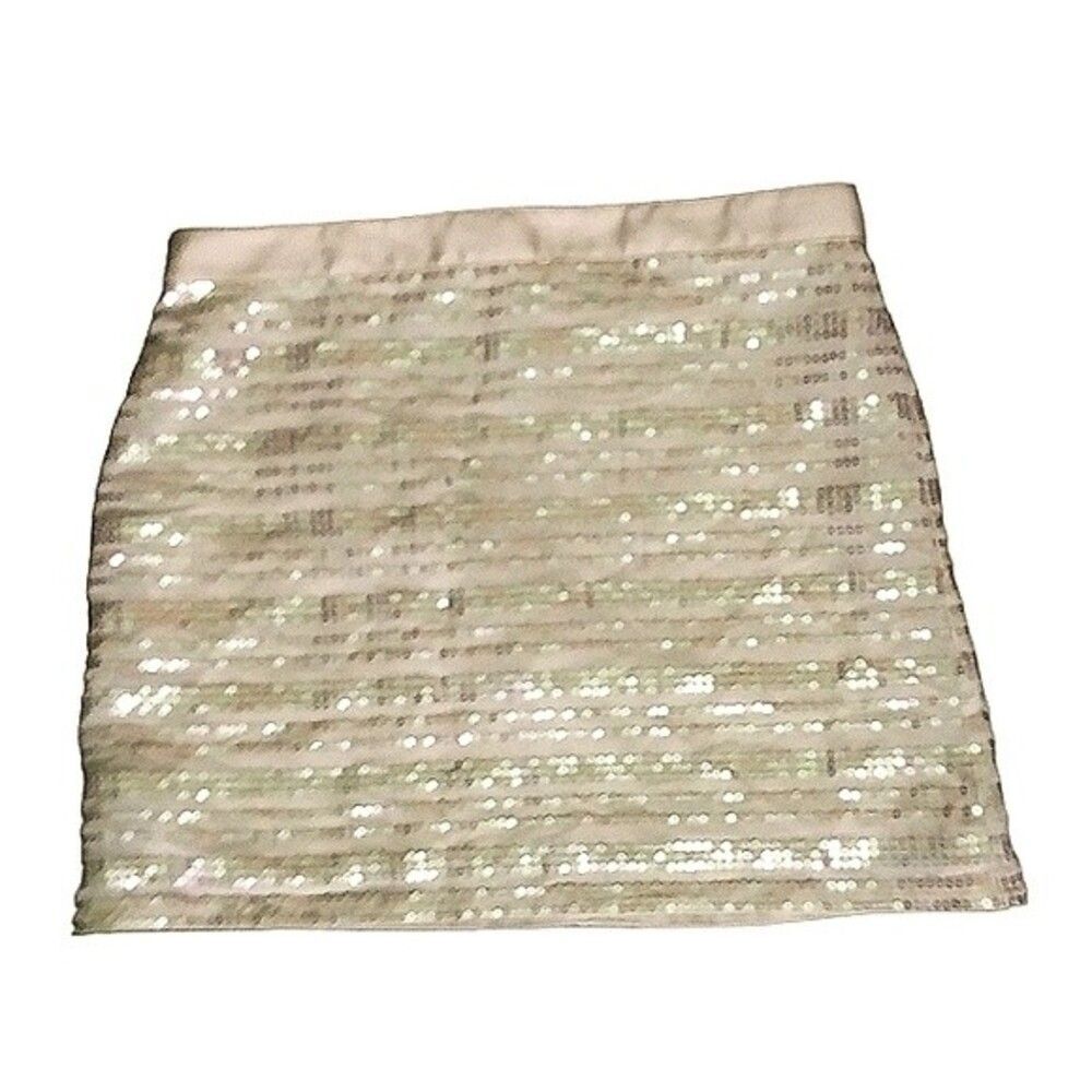 AMERICAN EAGLE OUTFITTERS Fully Lined Blush Pink Skirt Sequins 6